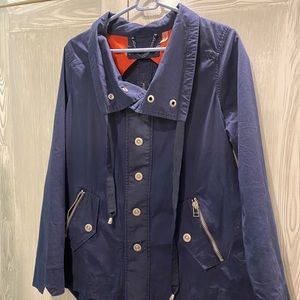 Women’s Cotton Blend Spring Zipper Jacket Blue M